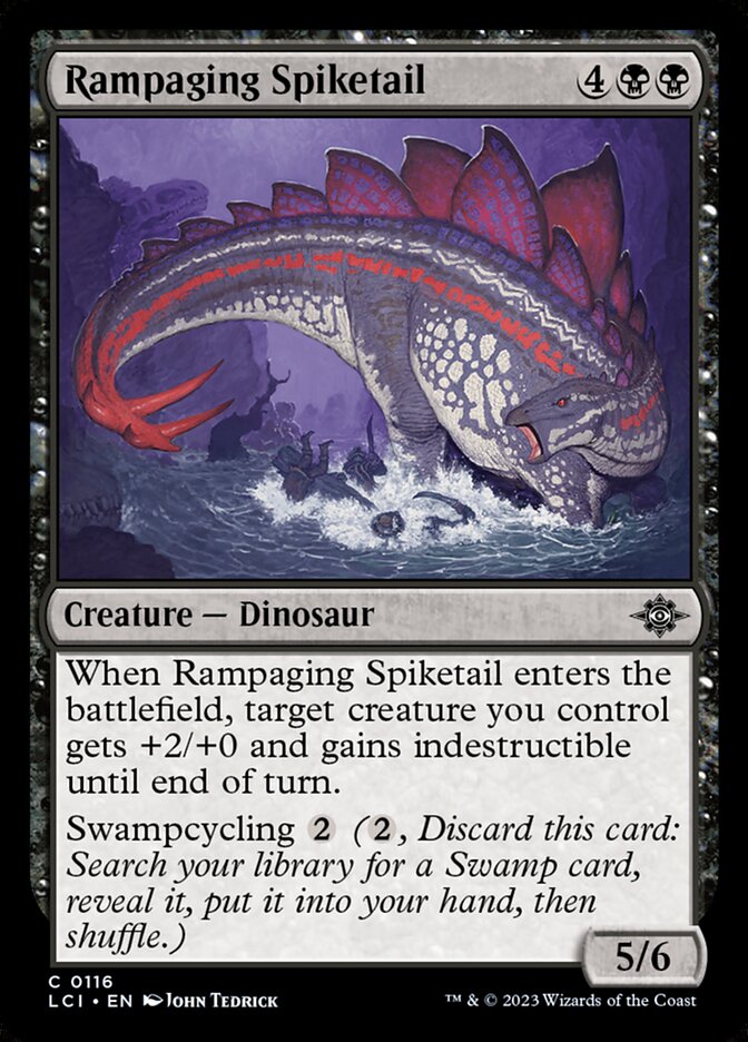 Rampaging Spiketail 116/291 (The Lost Caverns of Ixalan)  - Foil | Good Games Modbury