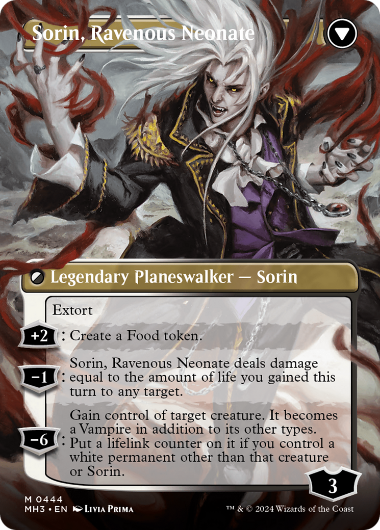 Sorin of House Markov // Sorin, Ravenous Neonate (Borderless) [Modern Horizons 3] | Good Games Modbury