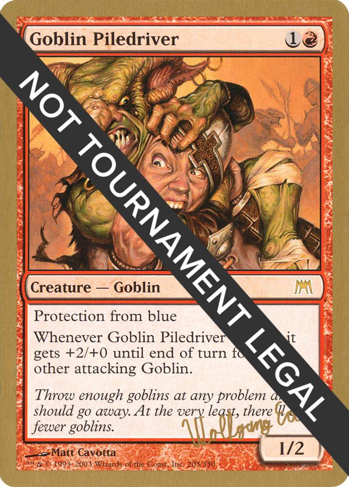 Goblin Piledriver 2003 Wolfgang Eder ONS we205/142 (World Championship Decks)  | Good Games Modbury