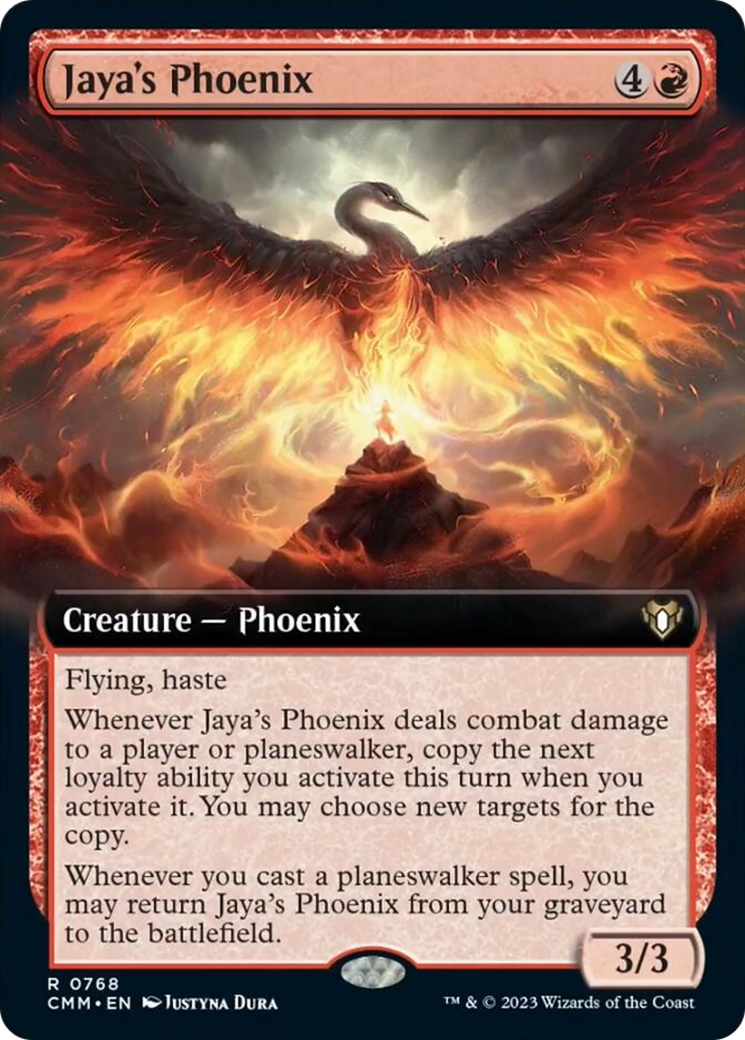 Jaya's Phoenix (Extended Art) [Commander Masters] | Good Games Modbury