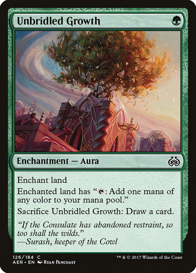 Unbridled Growth 126/184 (Aether Revolt)  | Good Games Modbury