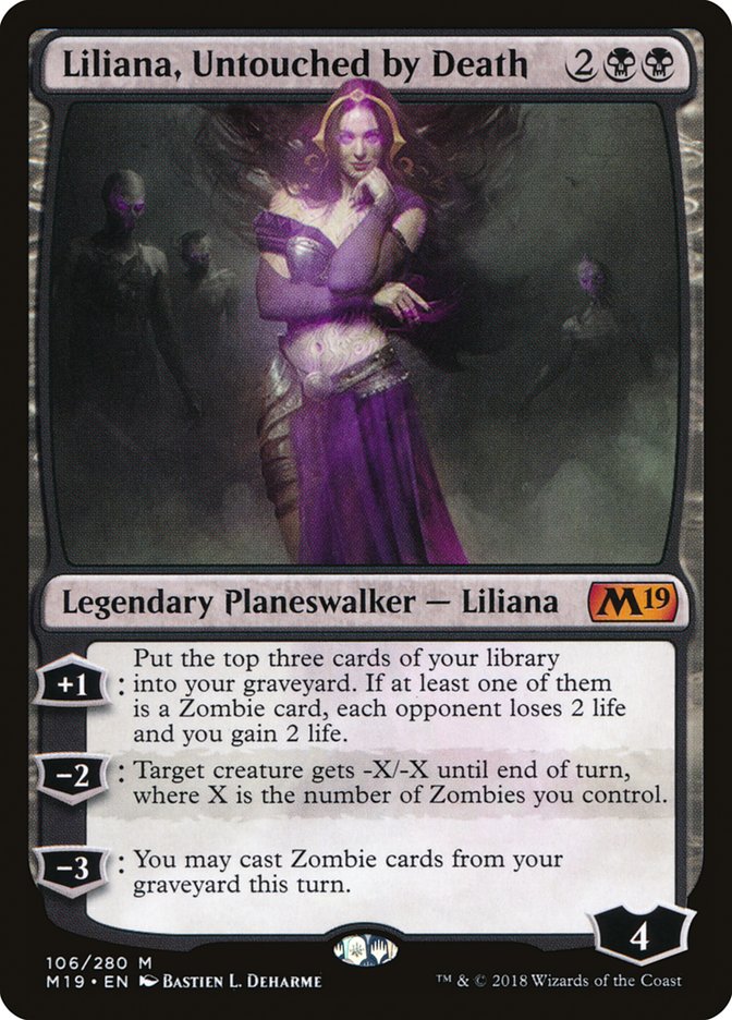 Liliana, Untouched by Death [Core Set 2019] | Good Games Modbury