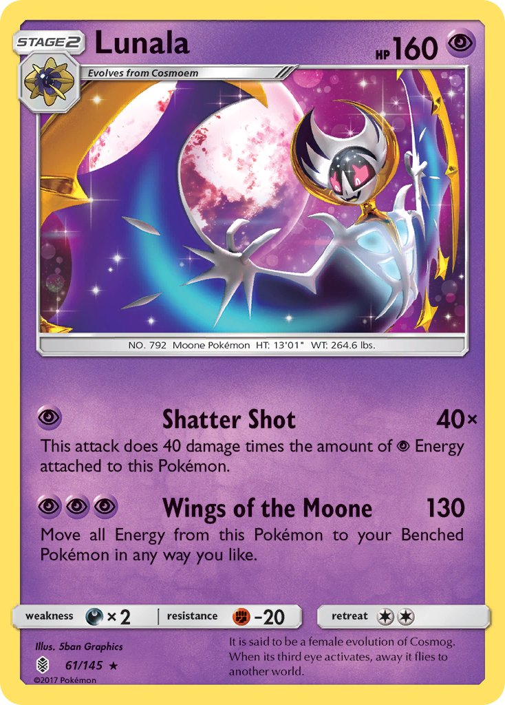 Lunala (61/145) (Theme Deck Exclusive) [Sun & Moon: Guardians Rising] | Good Games Modbury
