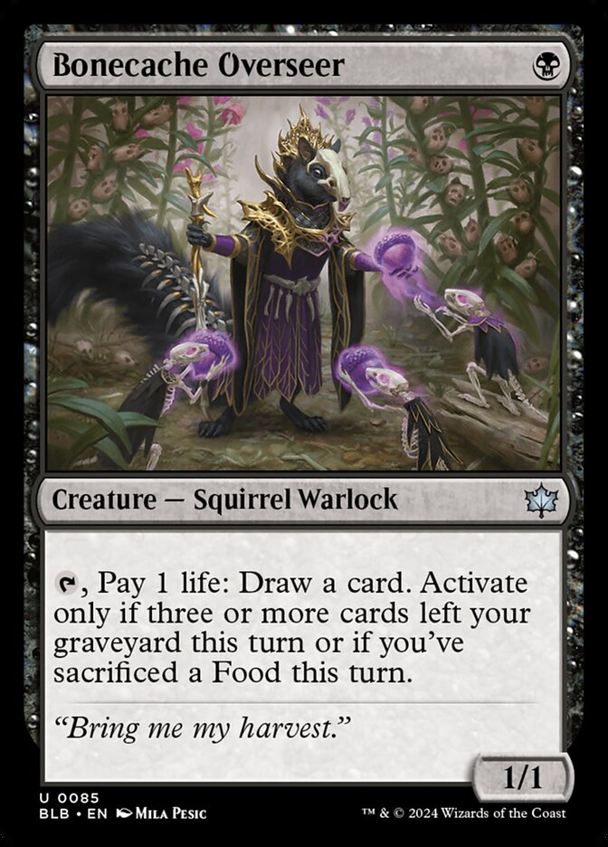 Bonecache Overseer 85 (Bloomburrow)  - Foil | Good Games Modbury