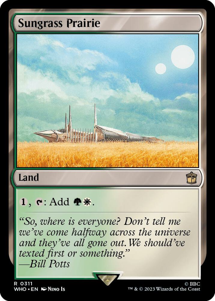Sungrass Prairie 311/331 (Universes Beyond: Doctor Who)  - Foil | Good Games Modbury