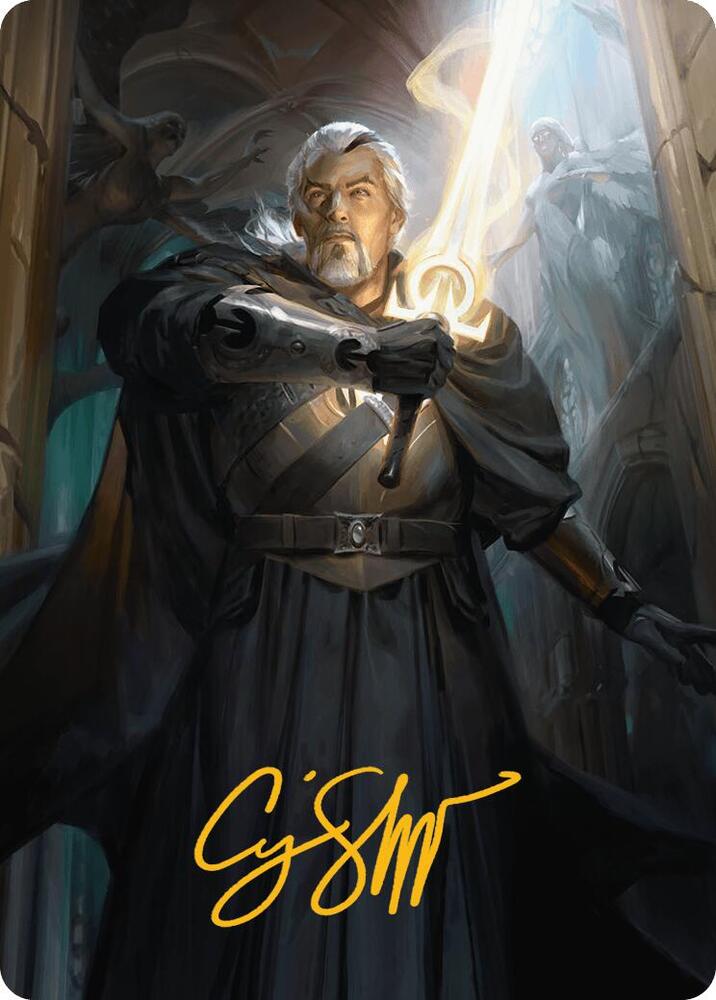 Odric Lunarch Marshal Art Card Gold Stamped Signature 1 (Art Series: Innistrad Remastered)  | Good Games Modbury