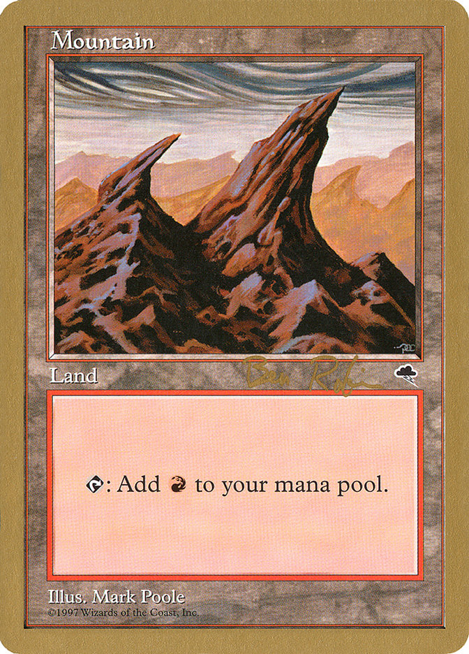 Mountain (br344) (Ben Rubin) [World Championship Decks 1998] | Good Games Modbury