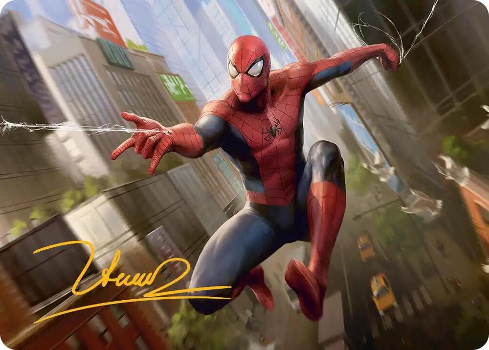 Amazing Spider Man Art Card 24 54 Gold Stamped Signature 24 (Art Series: Marvel's Spider-Man)  | Good Games Modbury