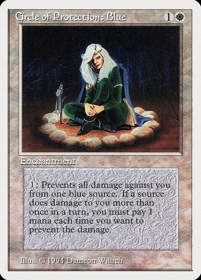 Circle of Protection: Blue [Summer Magic / Edgar] | Good Games Modbury