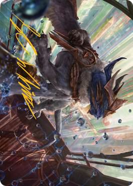 Change of Plans Art Card Gold Stamped Signature 52 (Art Series: Streets of New Capenna)  | Good Games Modbury