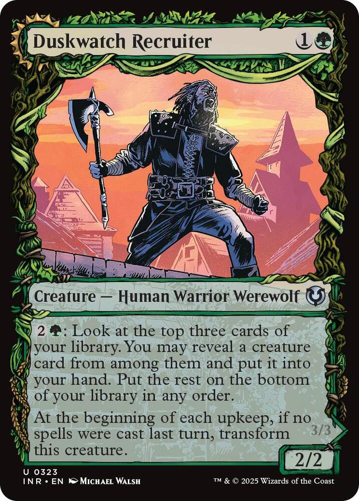 Duskwatch Recruiter // Krallenhorde Howler 323/287 (Innistrad Remastered)  - Showcase | Good Games Modbury