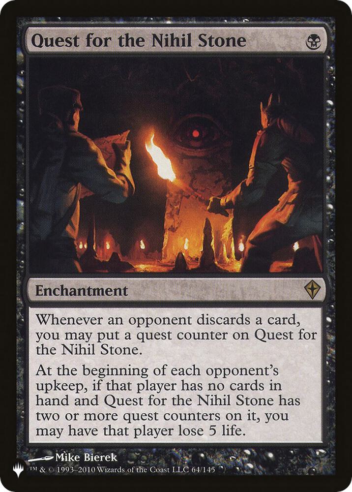 Quest for the Nihil Stone WWK-64/5075 (The List Reprints)  | Good Games Modbury