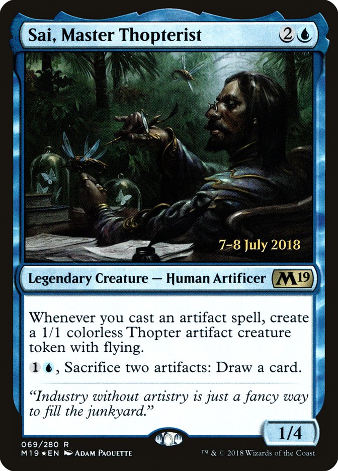 Sai, Master Thopterist [Core Set 2019 Prerelease Promos] | Good Games Modbury