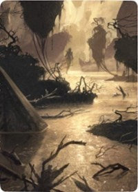 Murkwater Pathway Art Card [Zendikar Rising Art Series] | Good Games Modbury