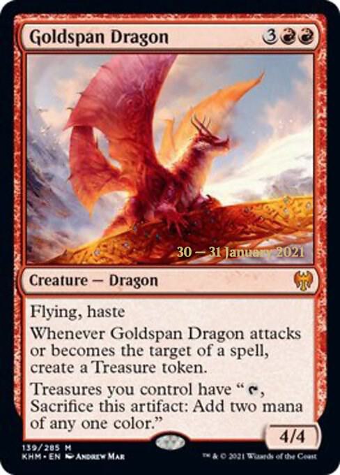 Goldspan Dragon 139s/1 (Prerelease Cards)  - Foil | Good Games Modbury