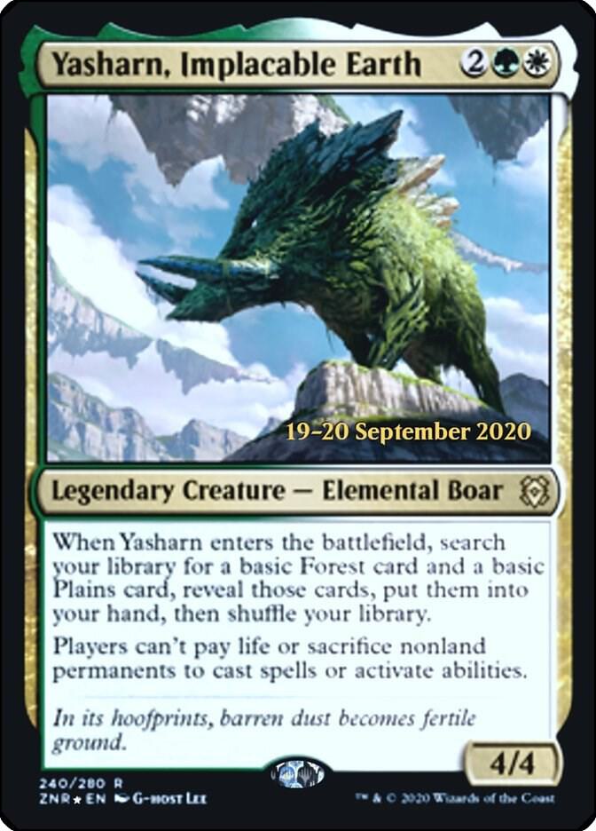 Yasharn Implacable Earth 240s/169 (Prerelease Cards)  - Foil | Good Games Modbury