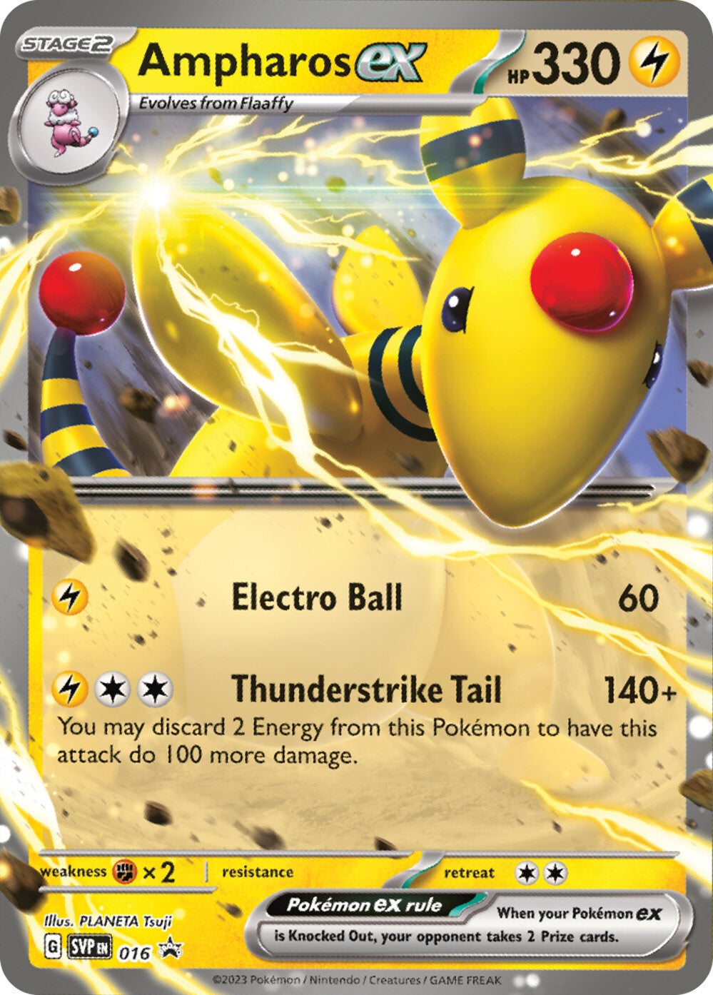 Ampharos ex (016) [Scarlet & Violet: Black Star Promos] | Good Games Modbury