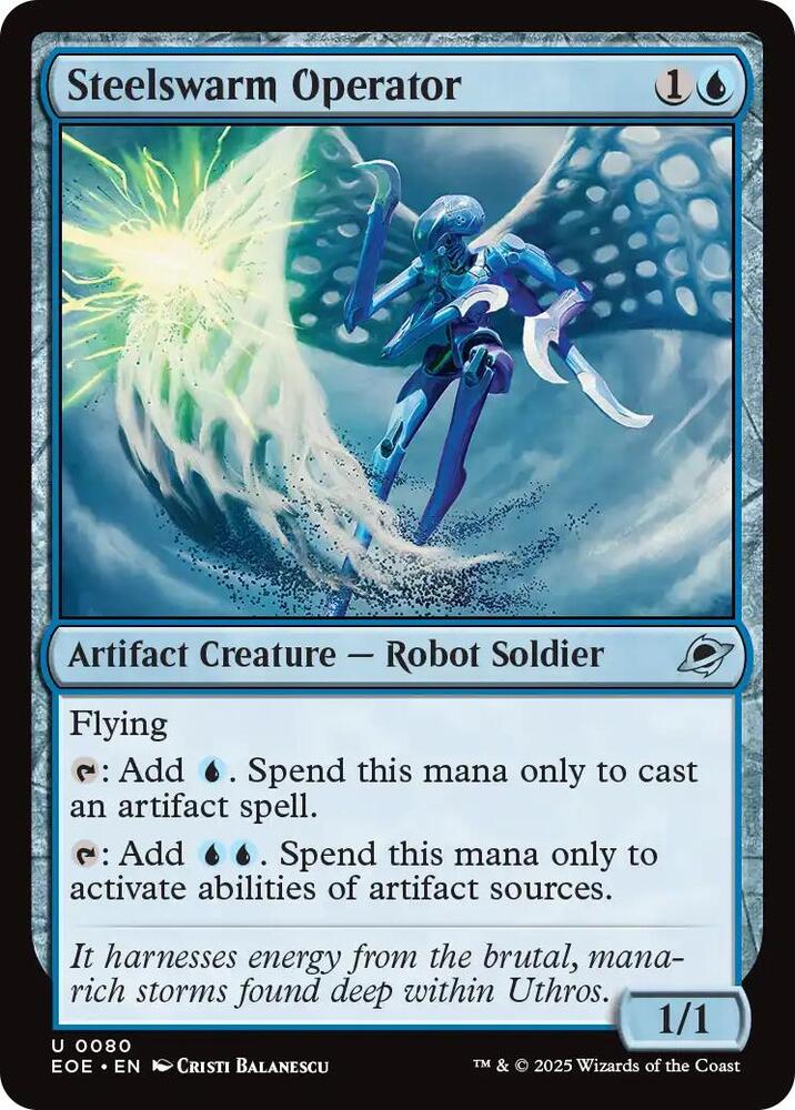 Steelswarm Operator 80 (Edge of Eternities)  - Foil | Good Games Modbury