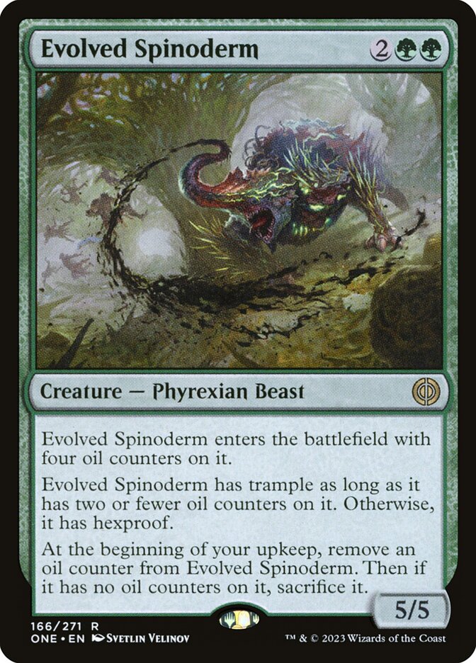 Evolved Spinoderm 166/271 (Phyrexia: All Will Be One)  - Foil | Good Games Modbury