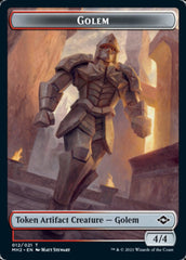 Golem // Treasure (21) Double-Sided Token [Modern Horizons 2 Tokens] | Good Games Modbury