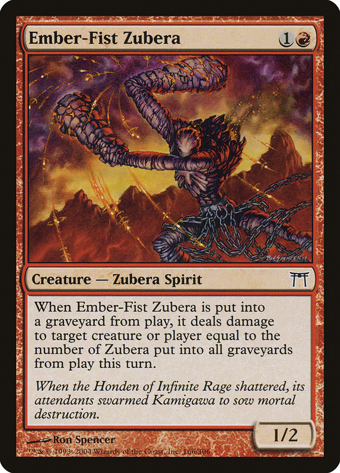 Ember-Fist Zubera 166/306 (Champions of Kamigawa)  - Foil | Good Games Modbury