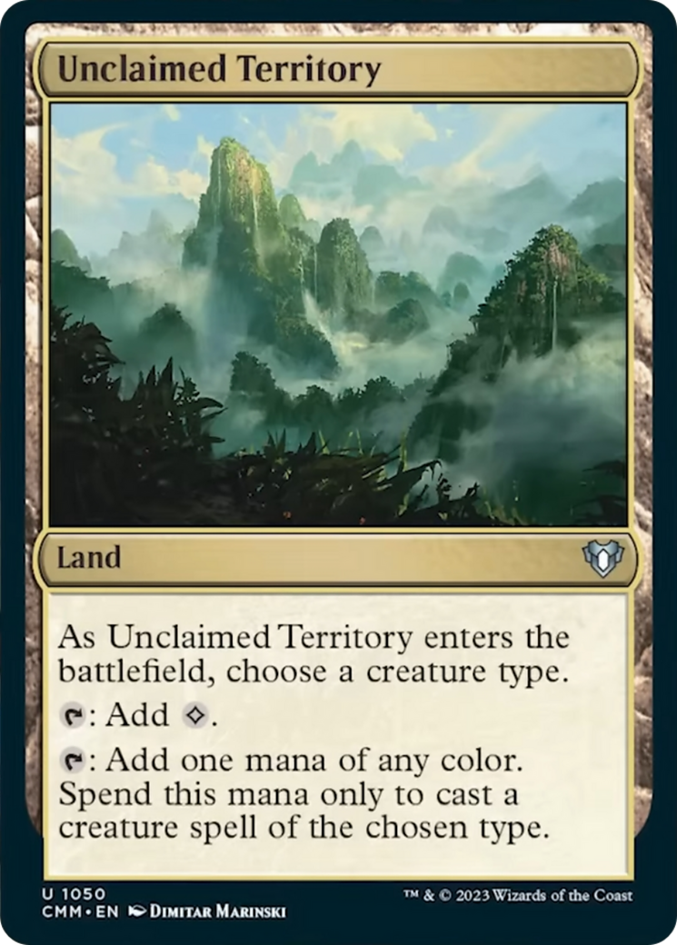 Unclaimed Territory [Commander Masters] | Good Games Modbury