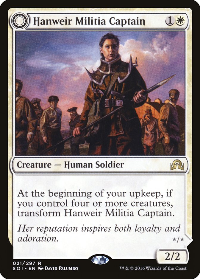 Hanweir Militia Captain // Westvale Cult Leader [Shadows over Innistrad] | Good Games Modbury