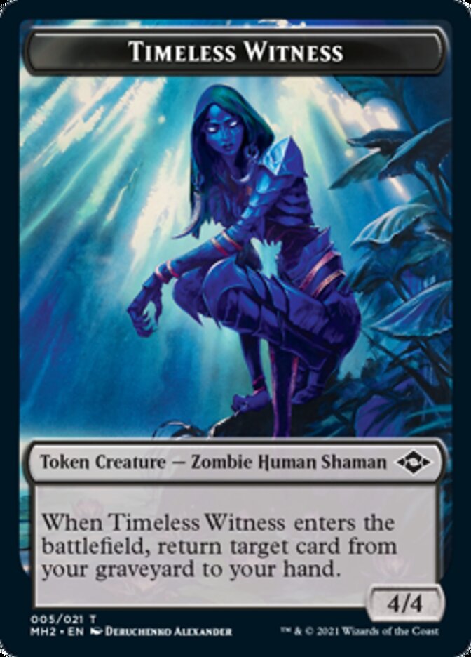 Timeless Witness // Treasure (20) Double-Sided Token [Modern Horizons 2 Tokens] | Good Games Modbury