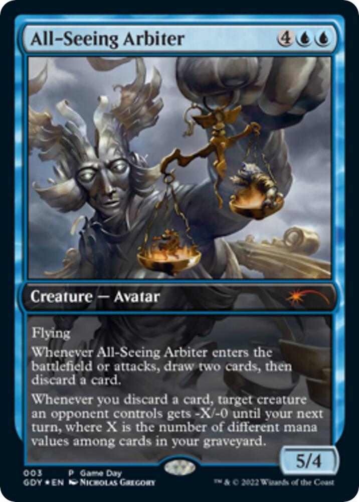 All-Seeing Arbiter 3/9 (Game Day & Store Championship Promos)  - Full Art Foil | Good Games Modbury