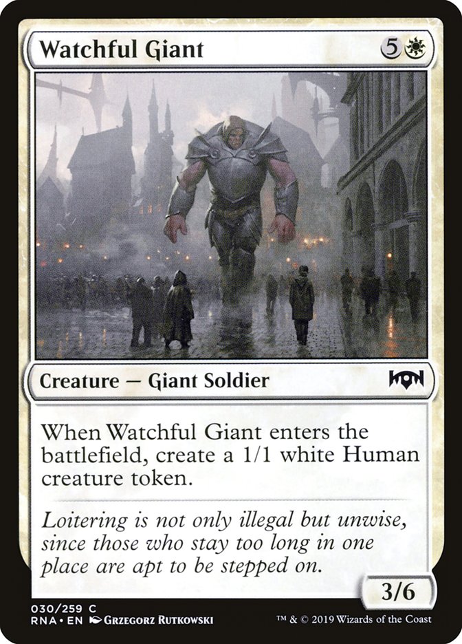 Watchful Giant [Ravnica Allegiance] | Good Games Modbury