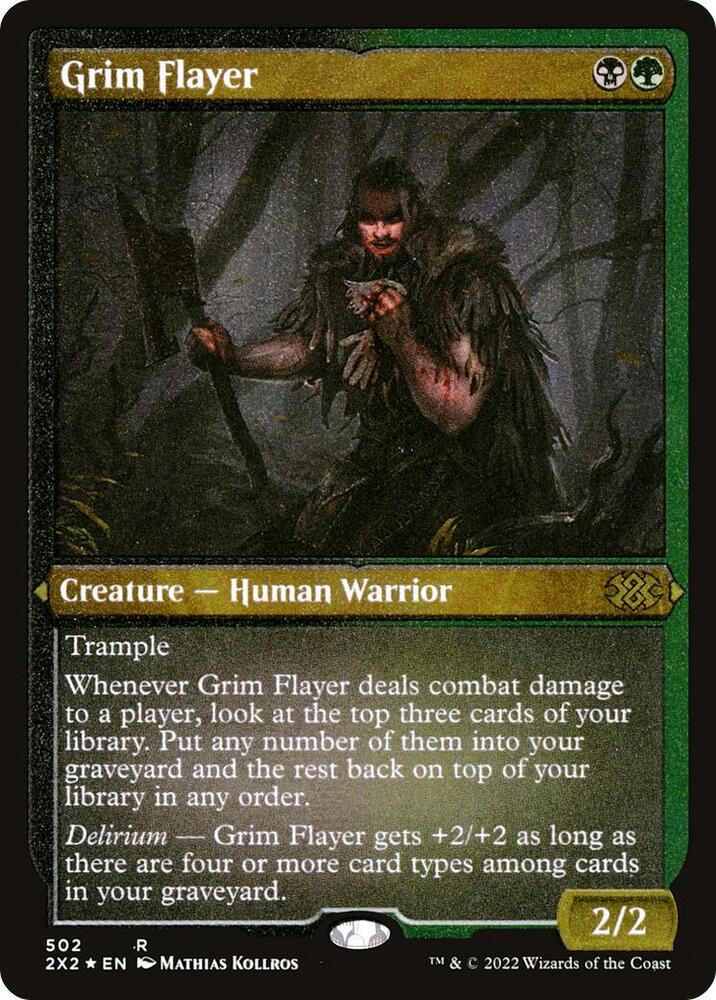 Grim Flayer Foil Etched 502 (Double Masters 2022)  - Foil | Good Games Modbury