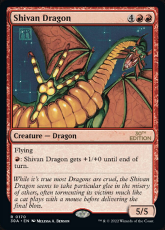 Shivan Dragon [30th Anniversary Edition] | Good Games Modbury