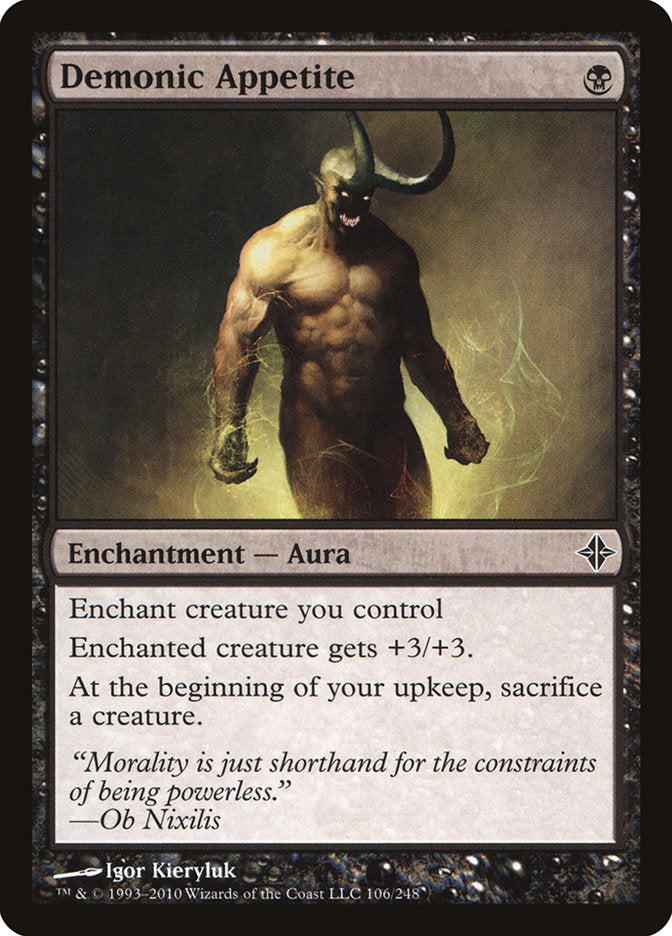 Demonic Appetite 106/248 (Rise of the Eldrazi)  - Foil | Good Games Modbury