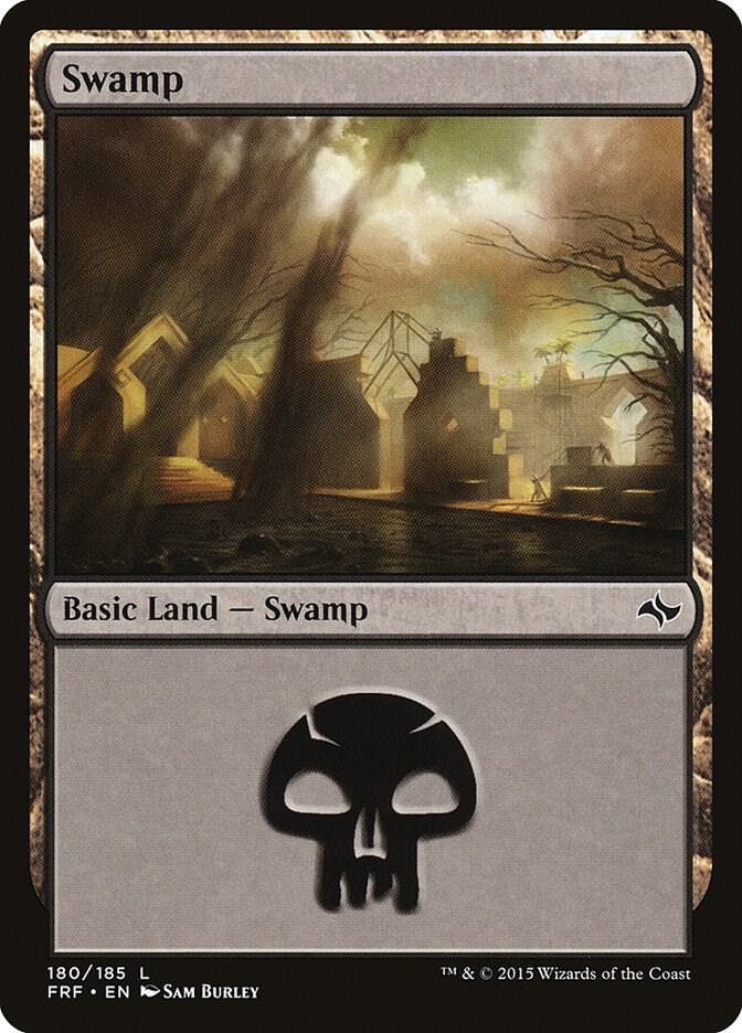 Swamp 180/185 (Fate Reforged)  - Foil | Good Games Modbury