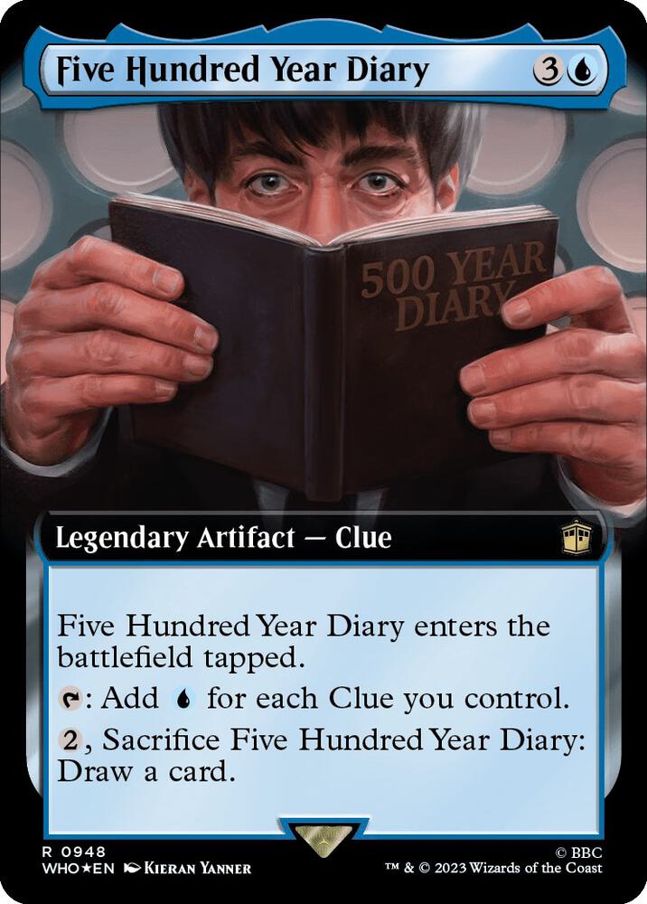 Five Hundred Year Diary 948/331 (Universes Beyond: Doctor Who)  - Extended Art Surge Foil | Good Games Modbury