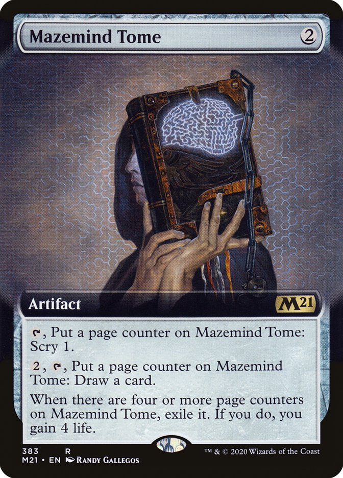 Mazemind Tome (Extended Art) [Core Set 2021] | Good Games Modbury