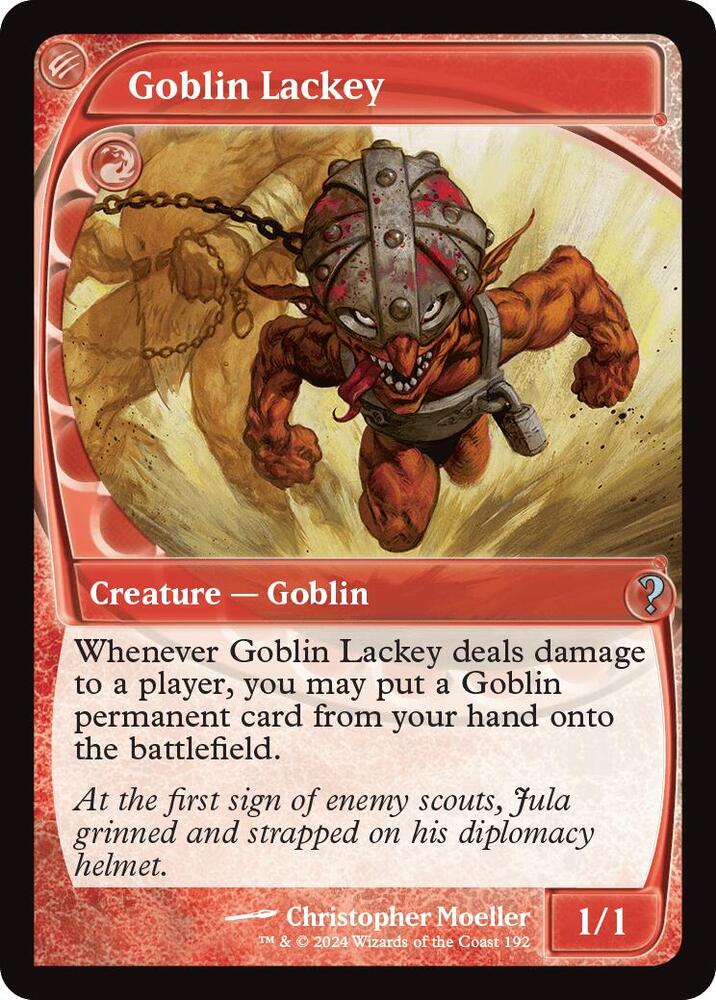Goblin Lackey Future Sight 192 (Mystery Booster 2)  - Future Sight Foil | Good Games Modbury