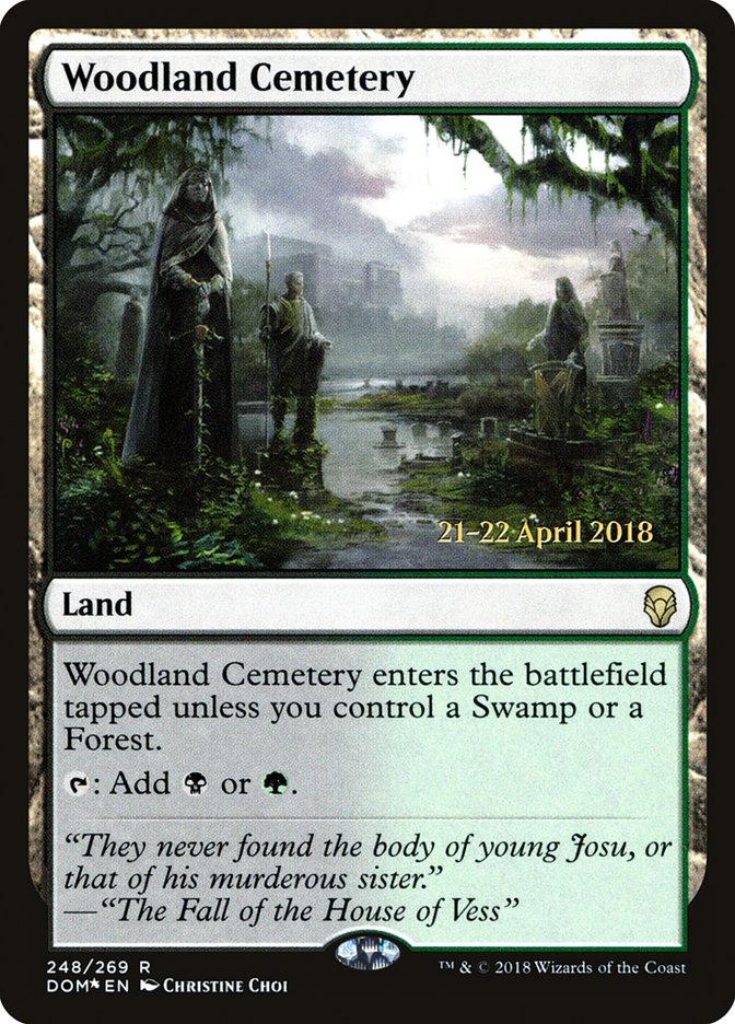 Woodland Cemetery [Dominaria Prerelease Promos] | Good Games Modbury
