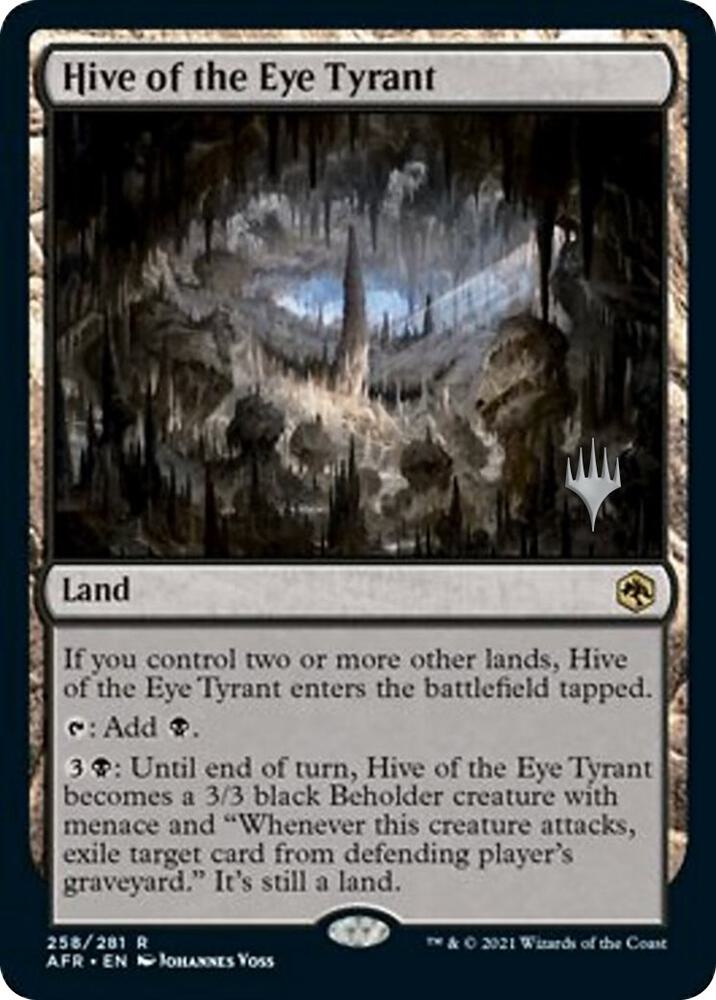 Hive of the Eye Tyrant 258p/241 (Promo Pack: Adventures in the Forgotten Realms)  - Foil | Good Games Modbury