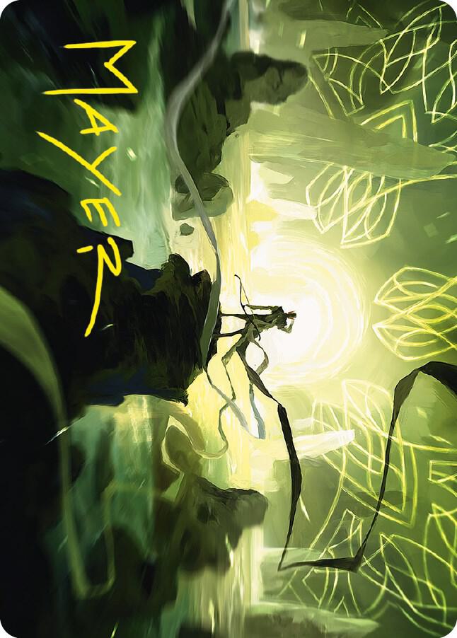 Legolas Master Archer Art Card Gold Stamped Signature 45 (Art Series: Universes Beyond: The Lord of the Rings: Tales of Middle-earth)  | Good Games Modbury
