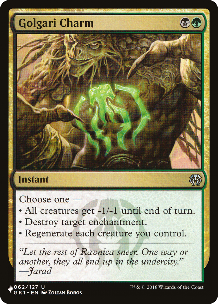 Golgari Charm [The List Reprints] | Good Games Modbury