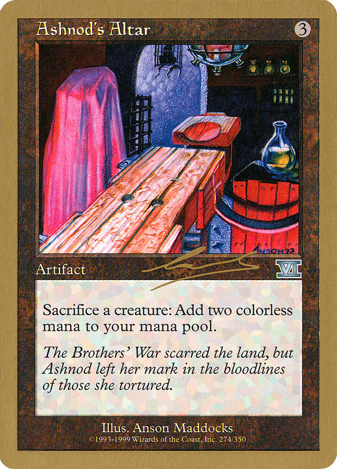 Ashnod's Altar (Nicolas Labarre) [World Championship Decks 2000] | Good Games Modbury