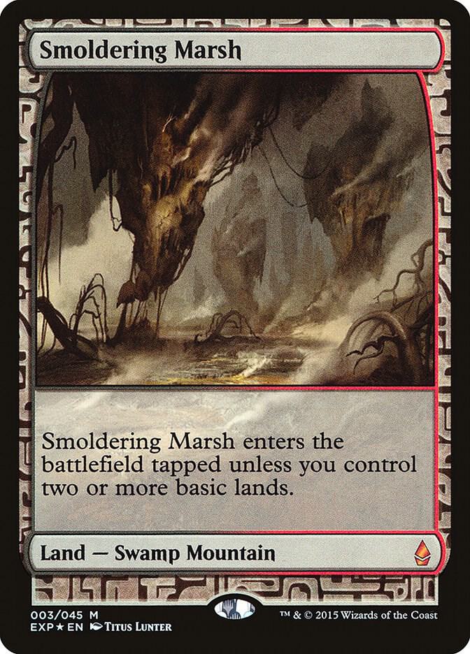 Smoldering Marsh 3/45 (Zendikar Expeditions)  - Foil | Good Games Modbury