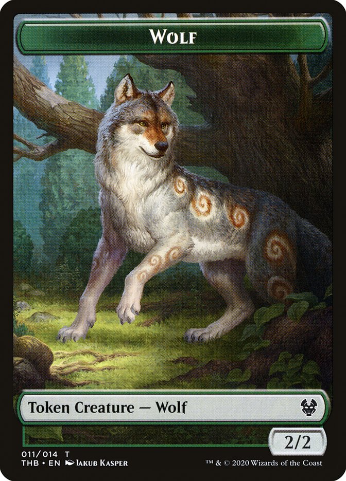 Wolf Token [Theros Beyond Death Tokens] | Good Games Modbury