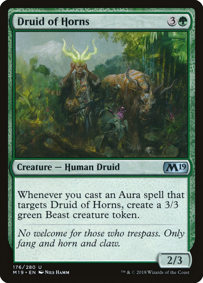 Druid of Horns [Core Set 2019] | Good Games Modbury