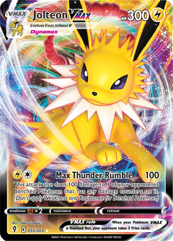 Jolteon VMAX (051/203) [Sword & Shield: Evolving Skies] | Good Games Modbury