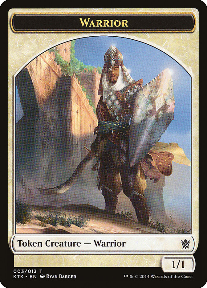 Warrior Token (003/013) [Khans of Tarkir Tokens] | Good Games Modbury