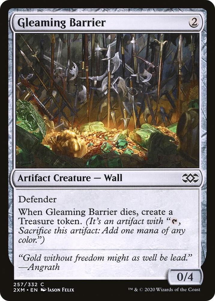 Gleaming Barrier 257/332 (Double Masters)  - Foil | Good Games Modbury