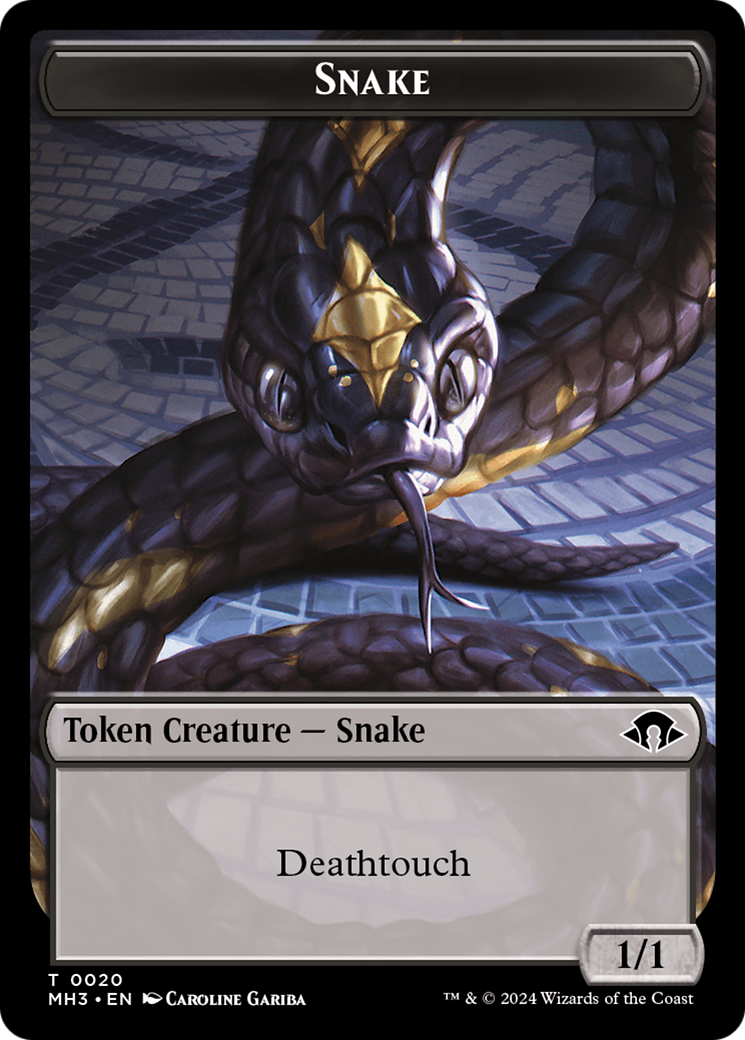 Snake Token [Modern Horizons 3 Tokens] | Good Games Modbury