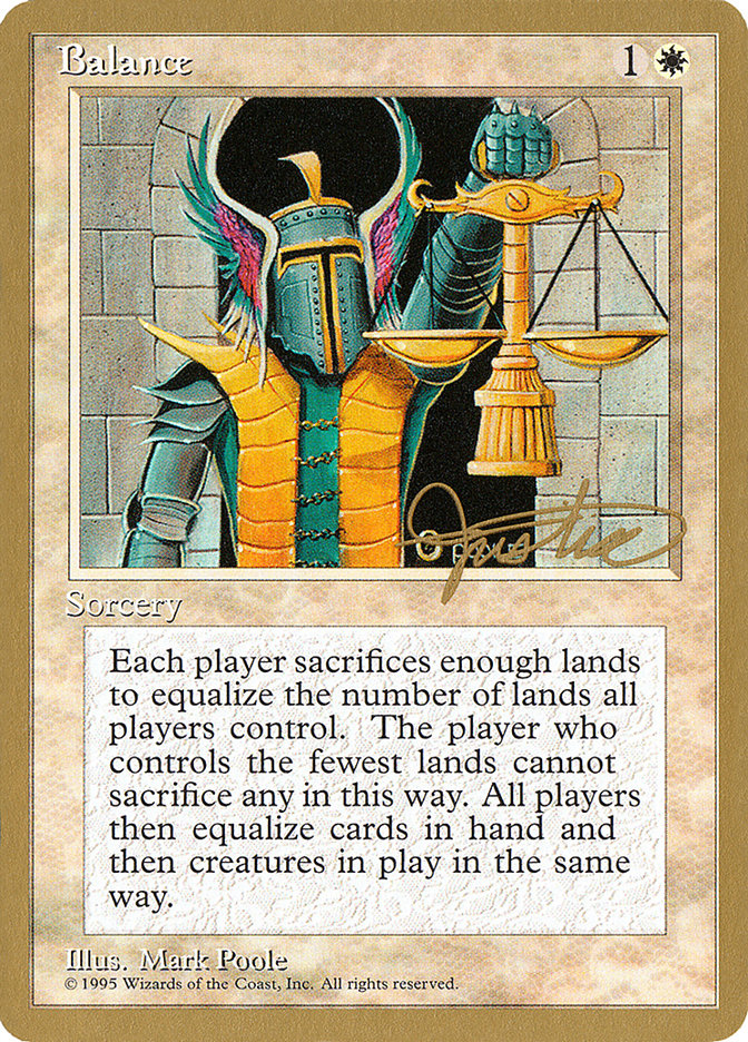 Balance (Mark Justice) [Pro Tour Collector Set] | Good Games Modbury